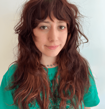 messy wolfcut with ember waves