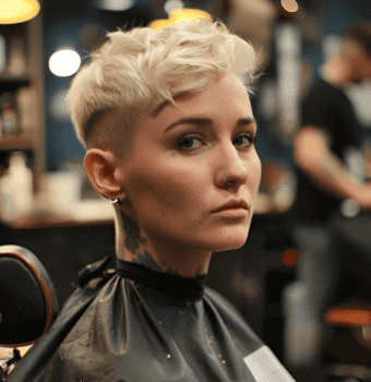 blond boldness with flair