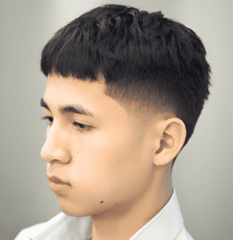 bold textured contrast cut