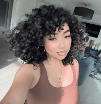 dark curls