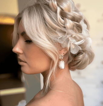 ethereal bridal bloom updo
