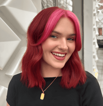 pink gradient waves