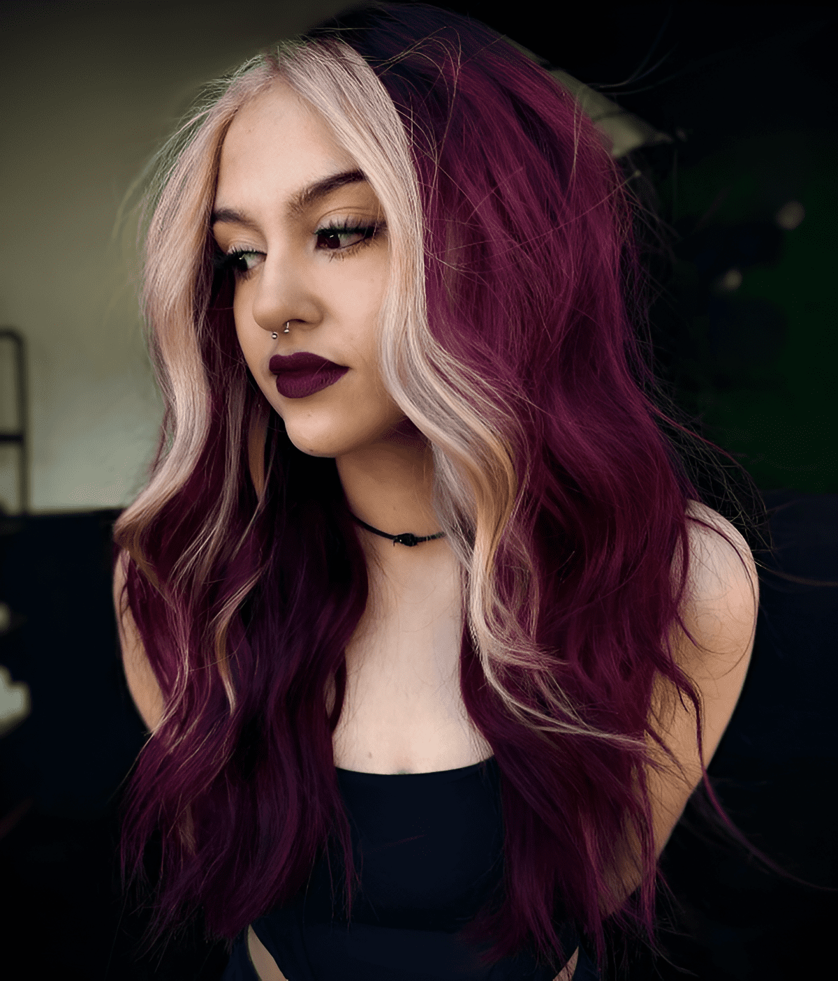 smooth burgundy waves