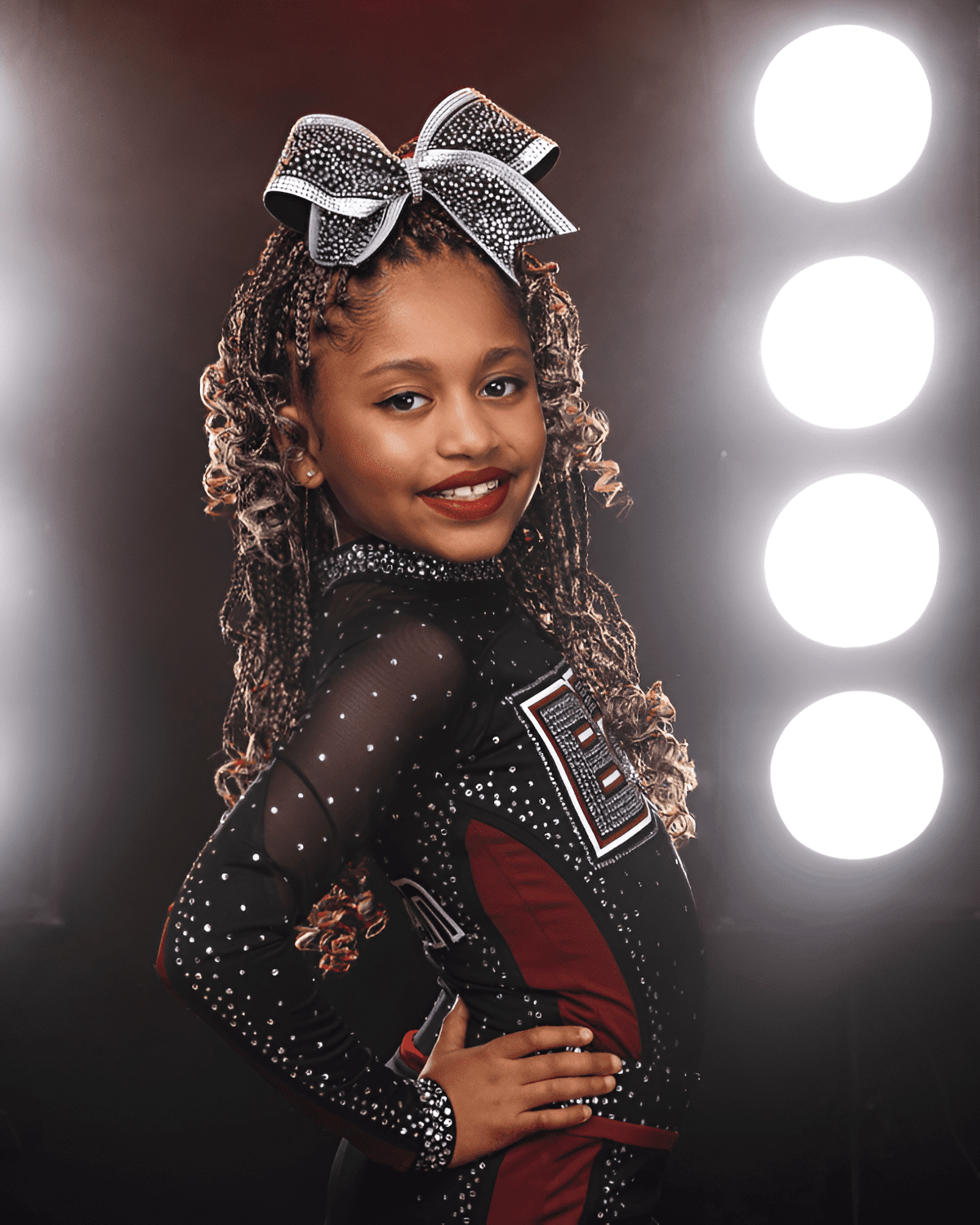 whimsical braids and bow