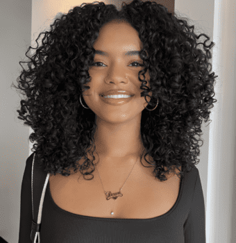 curls embracing natural grace