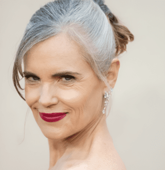 silver updo