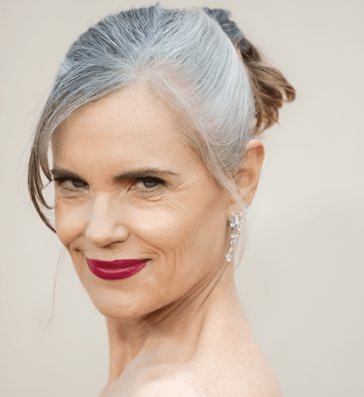 silver updo