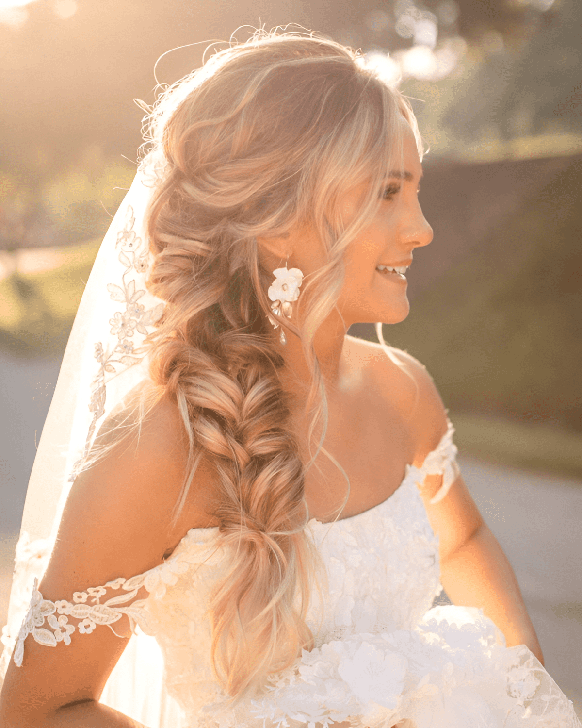 bohemian bride s dreamy braid