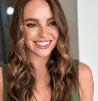 honeyed brunette waves