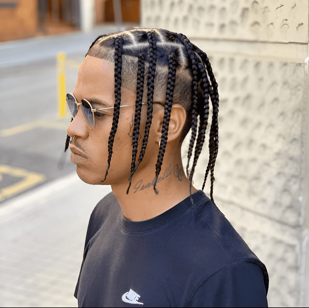 sleek back braided elegance