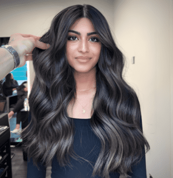 smoky waves in ebony