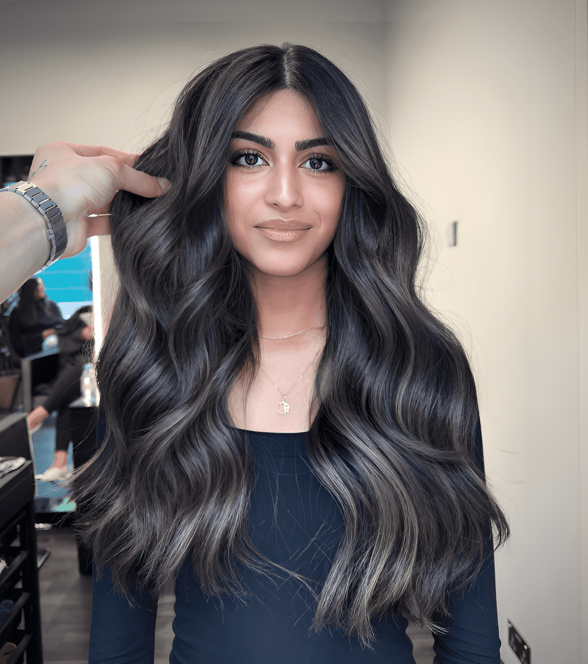 smoky waves in ebony