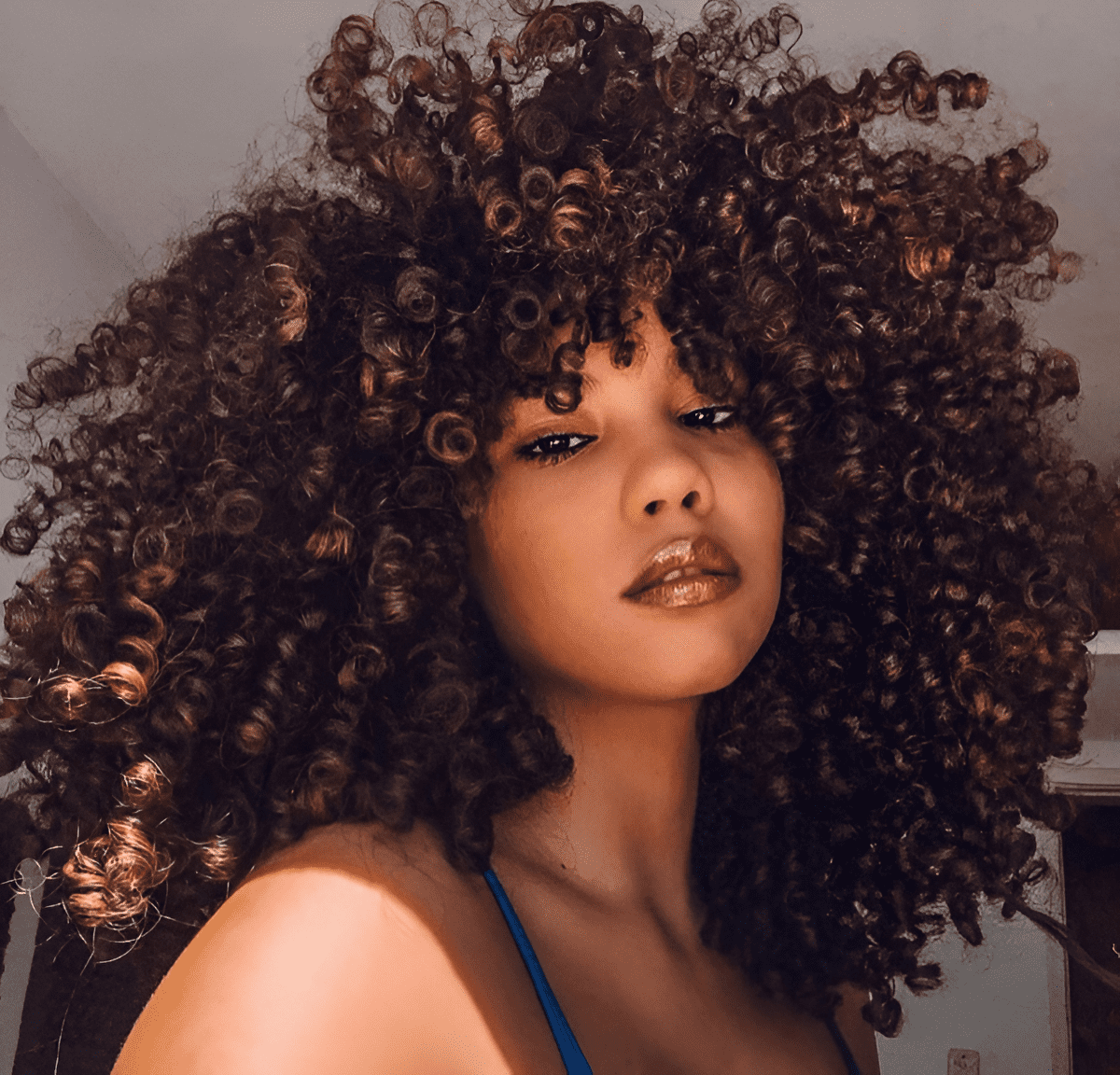 big bold curly glam