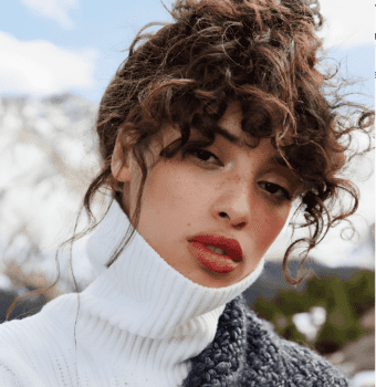 effortlessly elegant curly updo