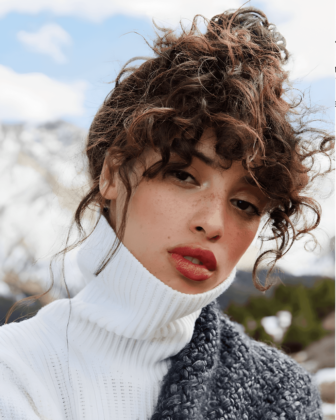 effortlessly elegant curly updo