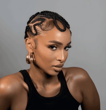 elegant cornrow artistry