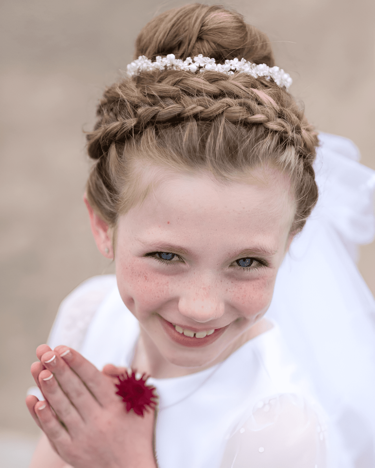 graceful first communion elegance