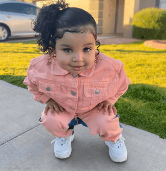playful curls high pony