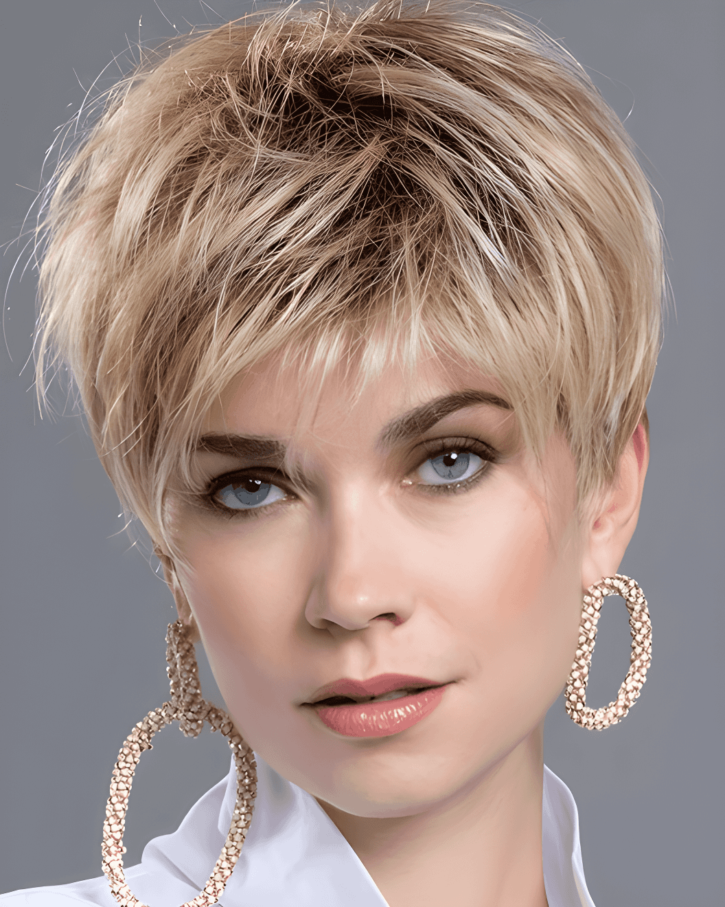 edgy tousled bixie style