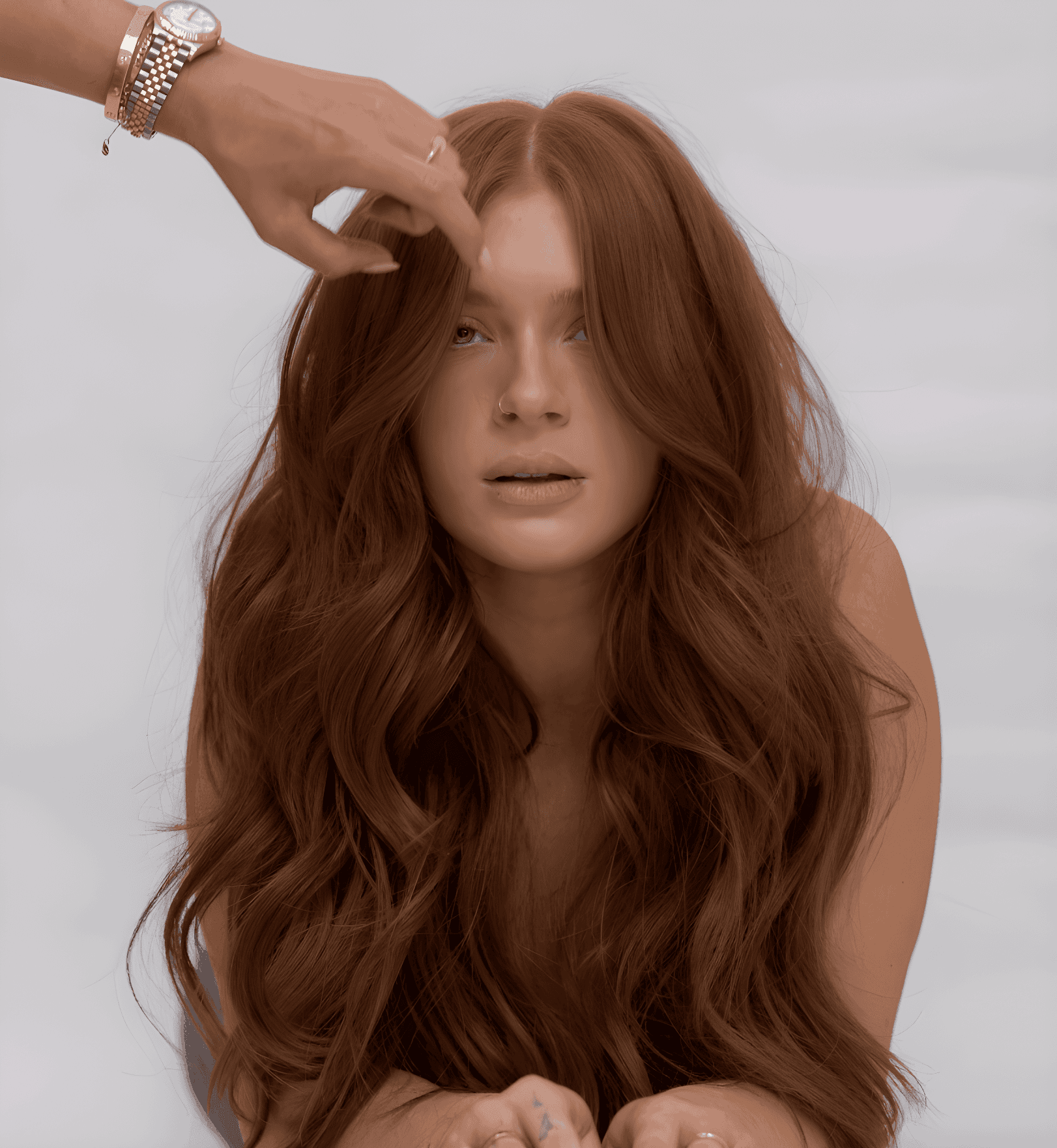 radiant auburn waves