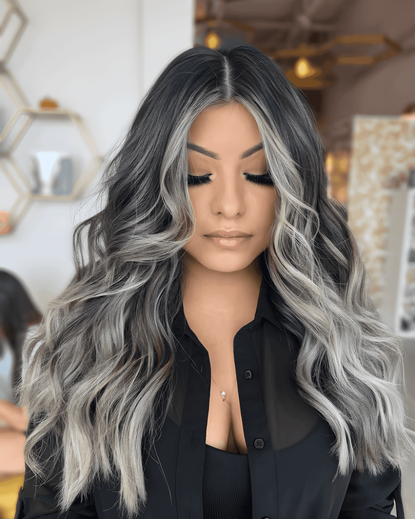 silver wave ombre beauty