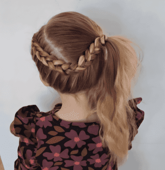 chic dutch braid ponytail
