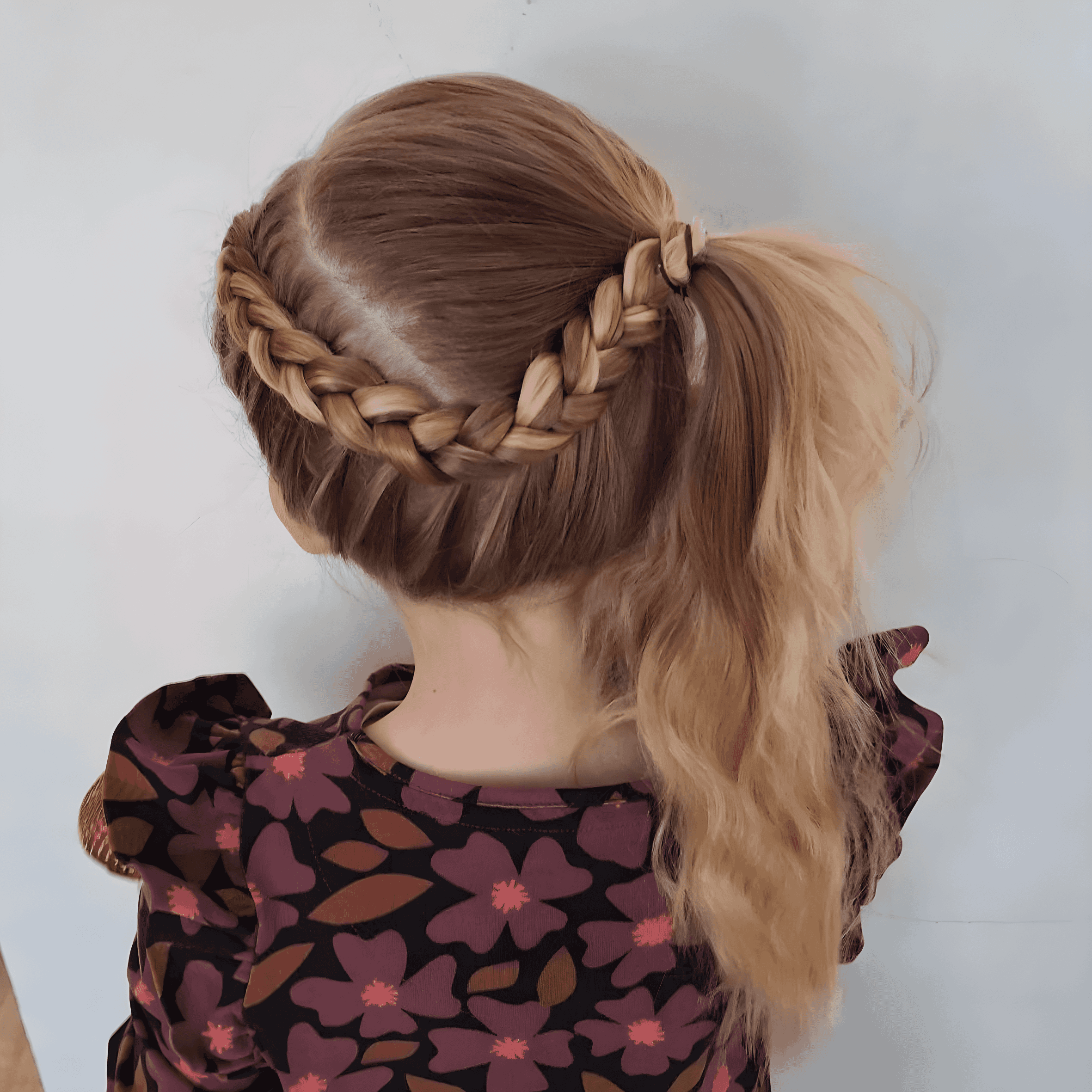 chic dutch braid ponytail