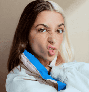 daring dual color hair
