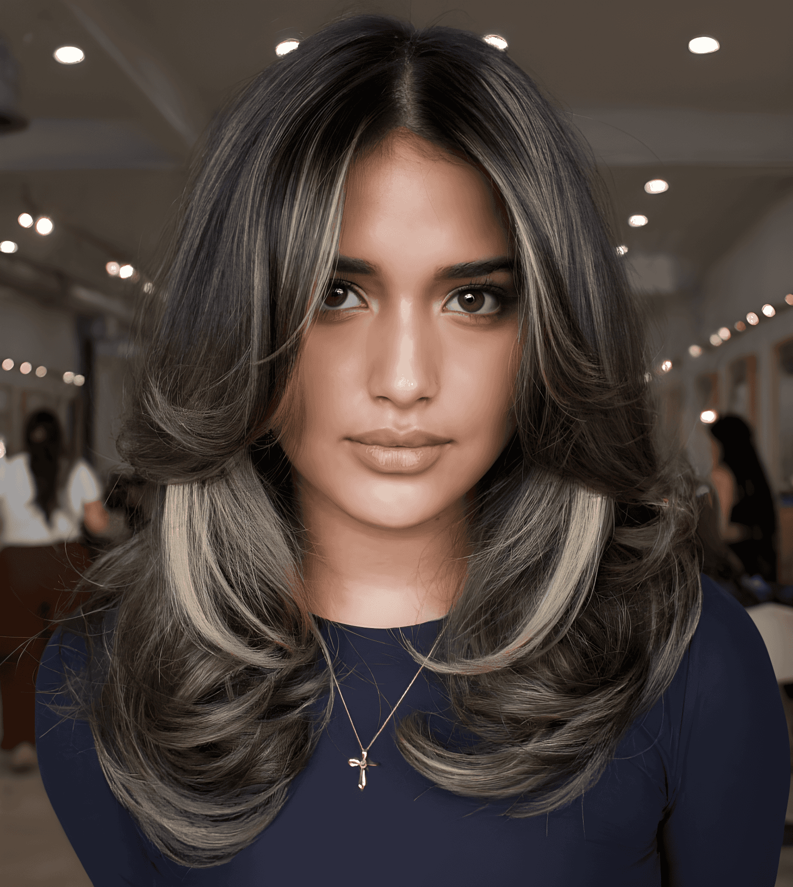 romantic layered curls