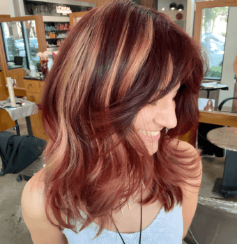 vibrant voluminous hair transformation