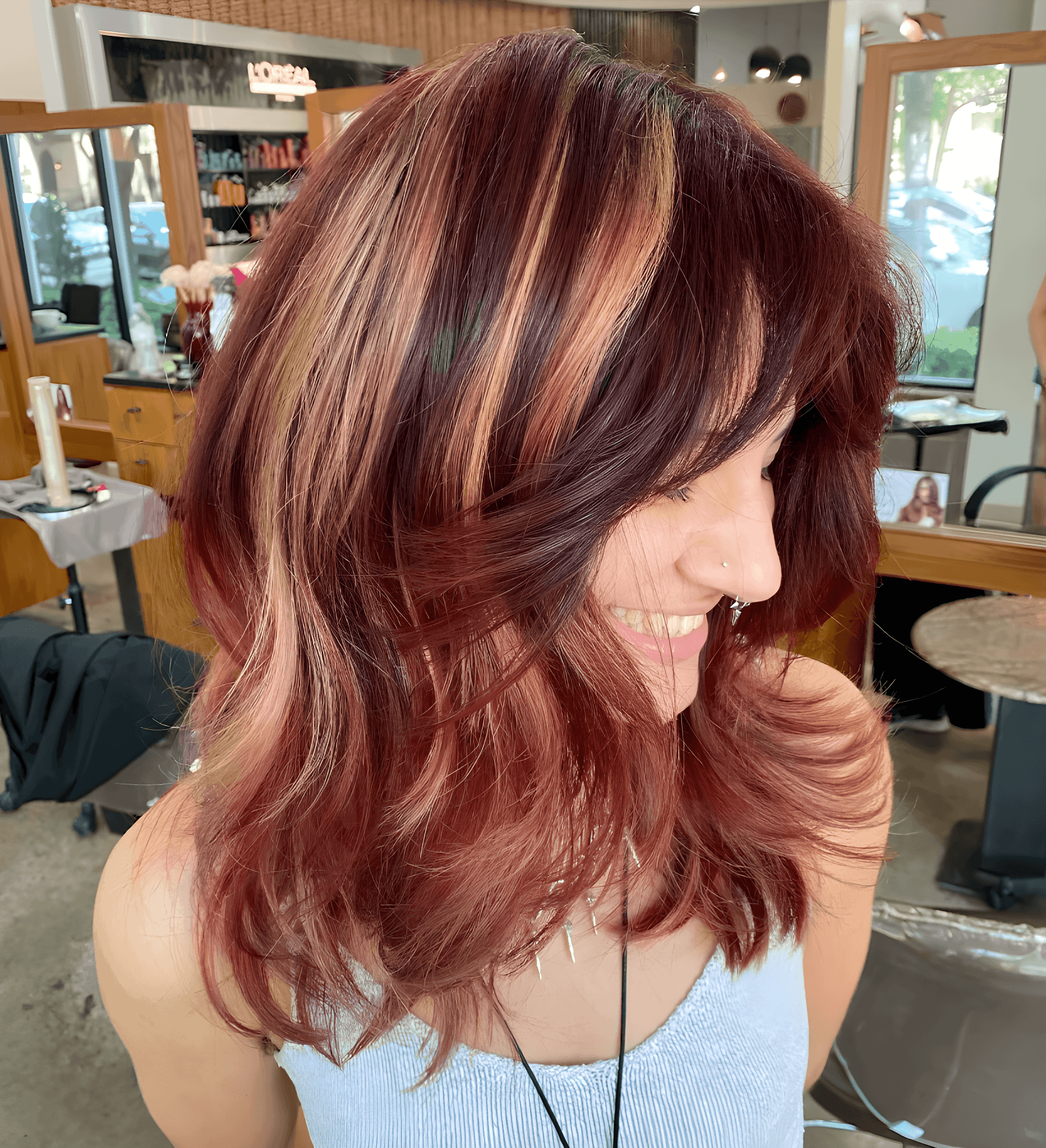 vibrant voluminous hair transformation