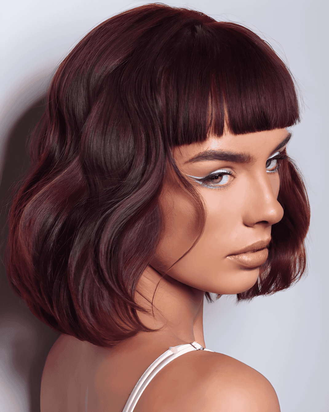 chic tousled bob waves