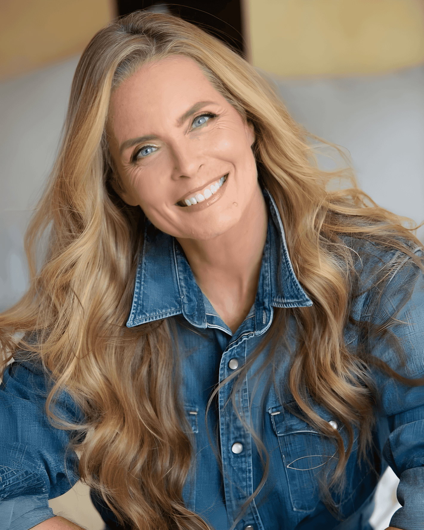 radiant sandy blonde waves