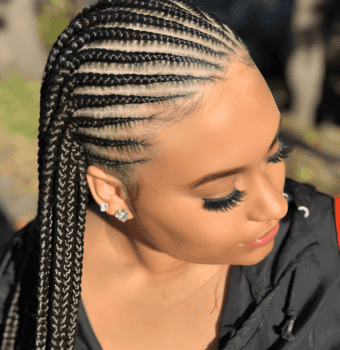 autumn cornrow elegance