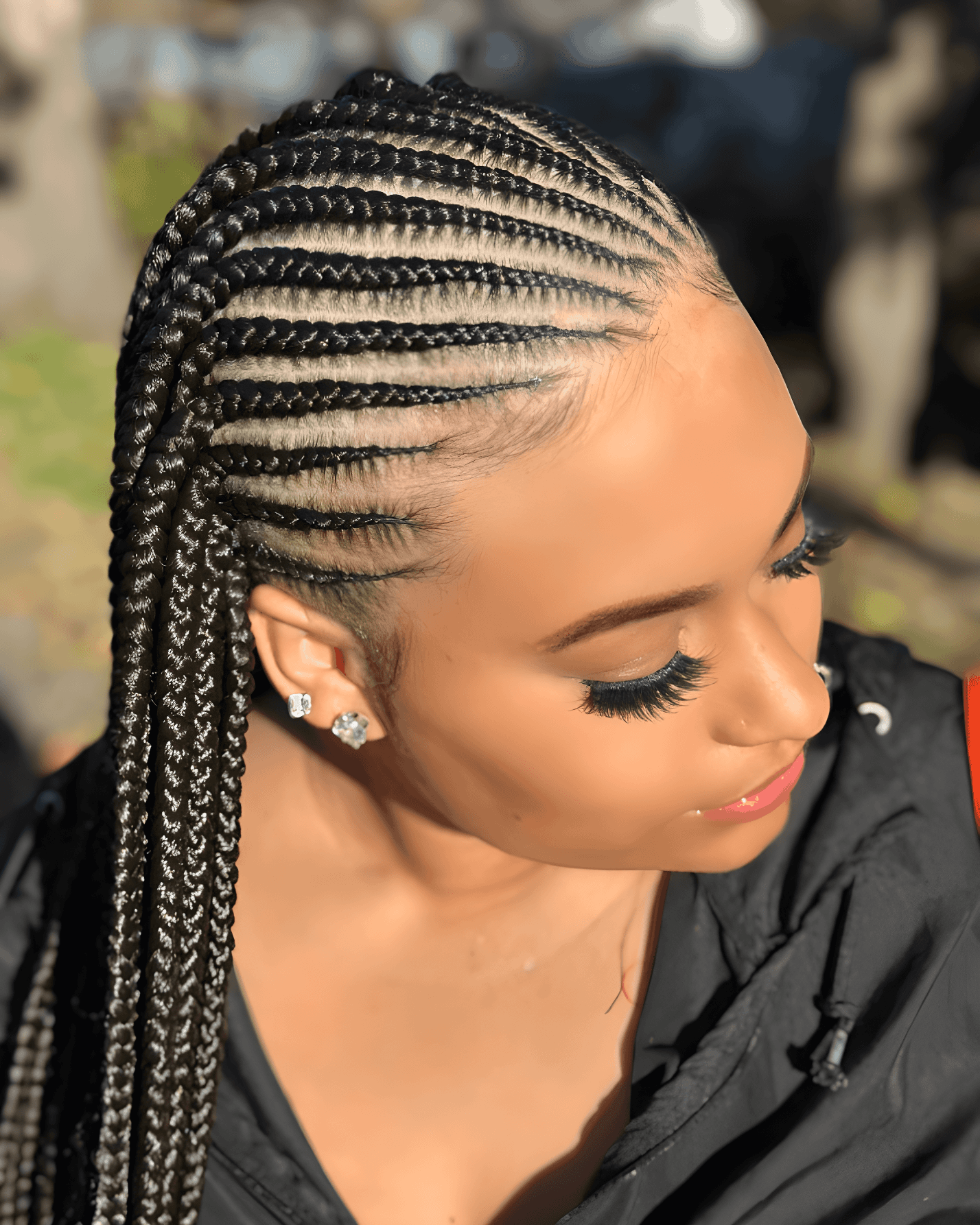 autumn cornrow elegance