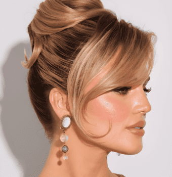 effortlessly chic twisted updo
