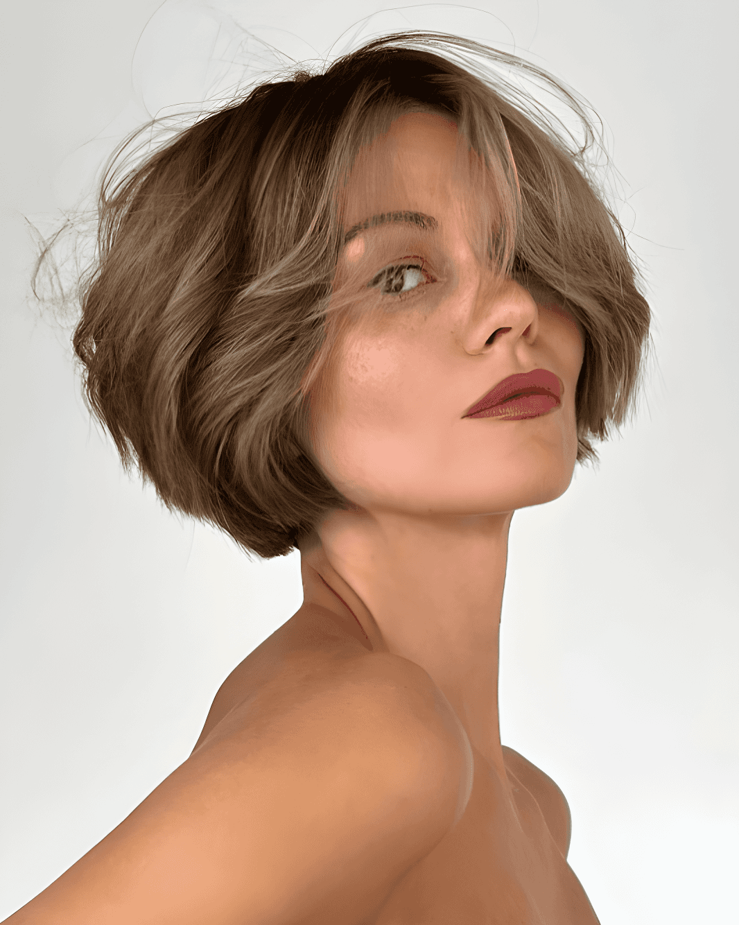 modern chic layered bob