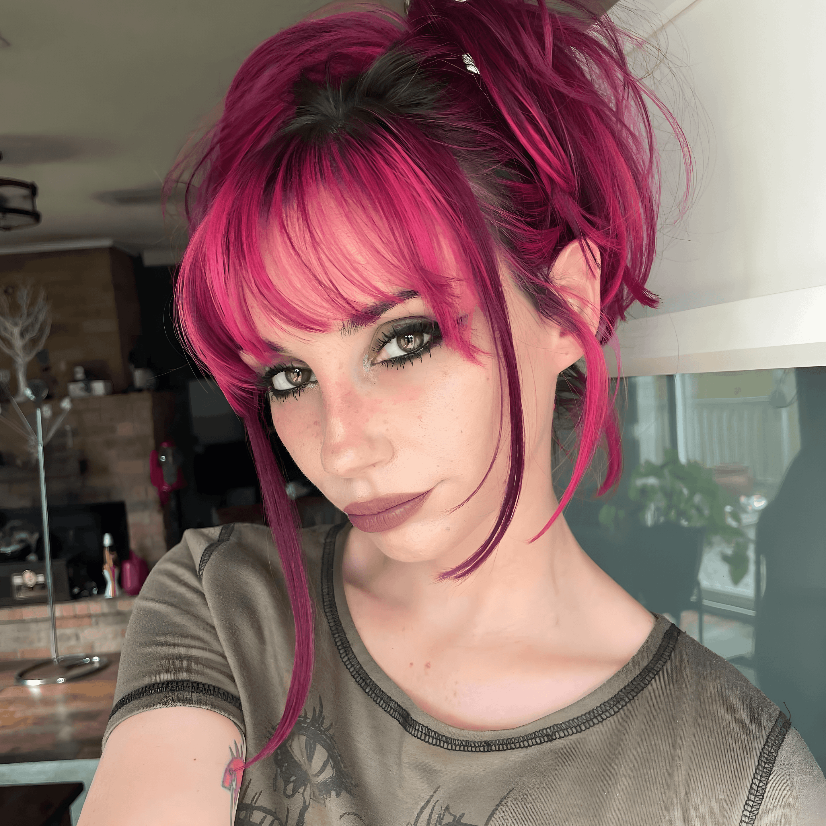 vibrant layers and bangs