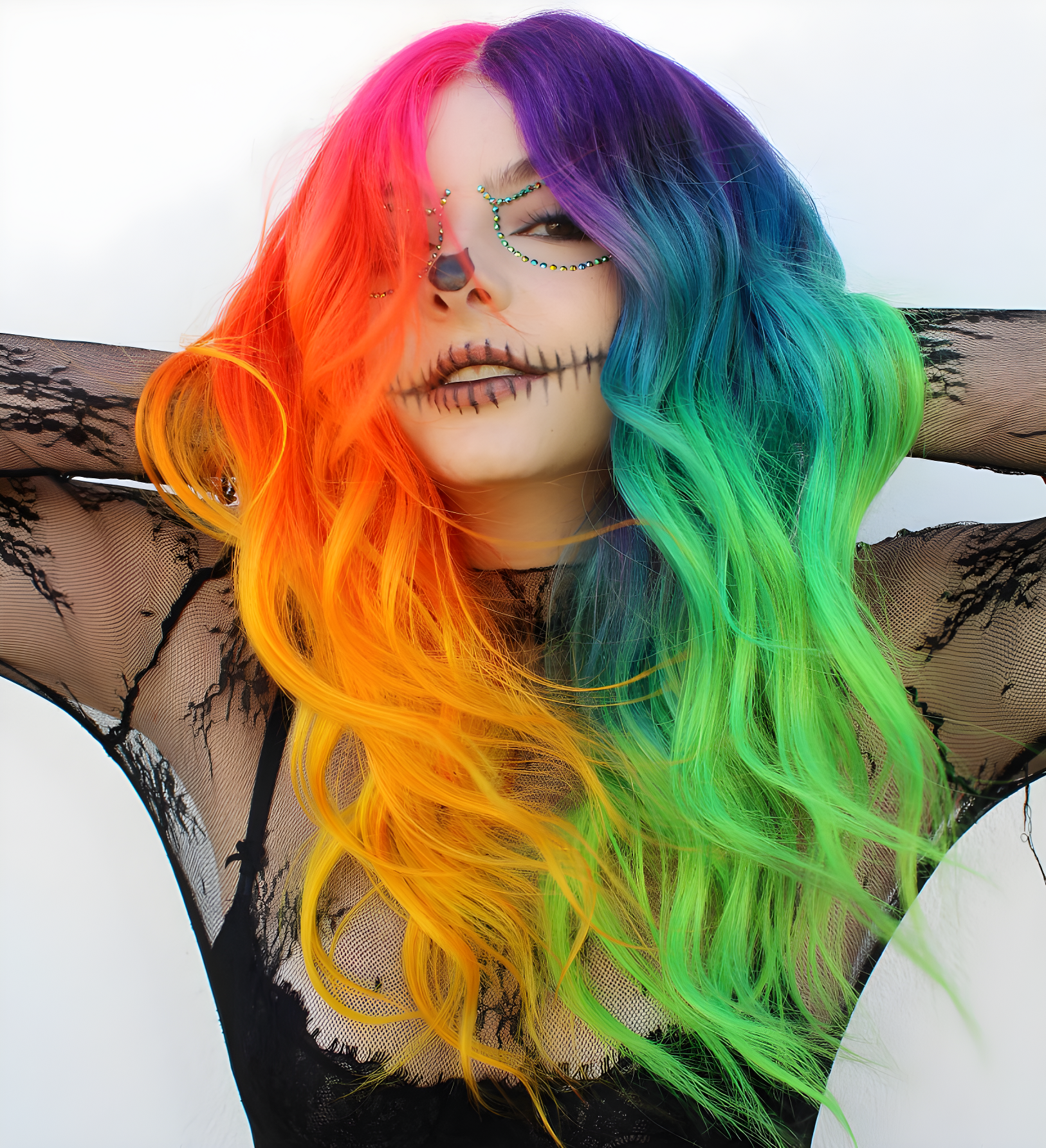vibrant rainbow curls unleashed