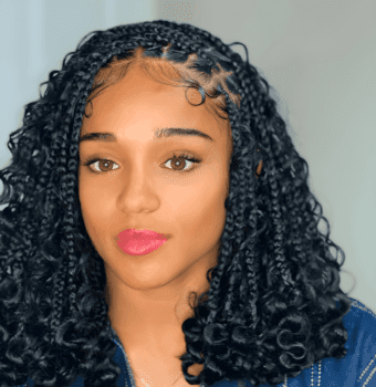 bohemian braids and curls