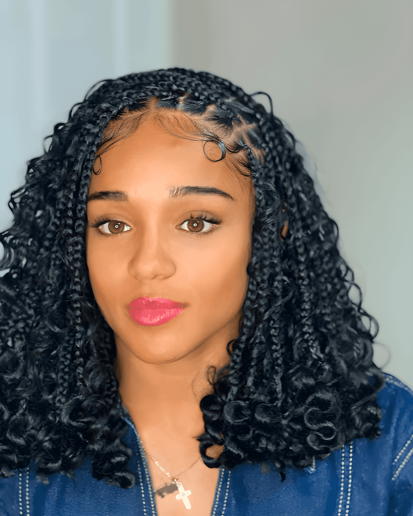 bohemian braids and curls