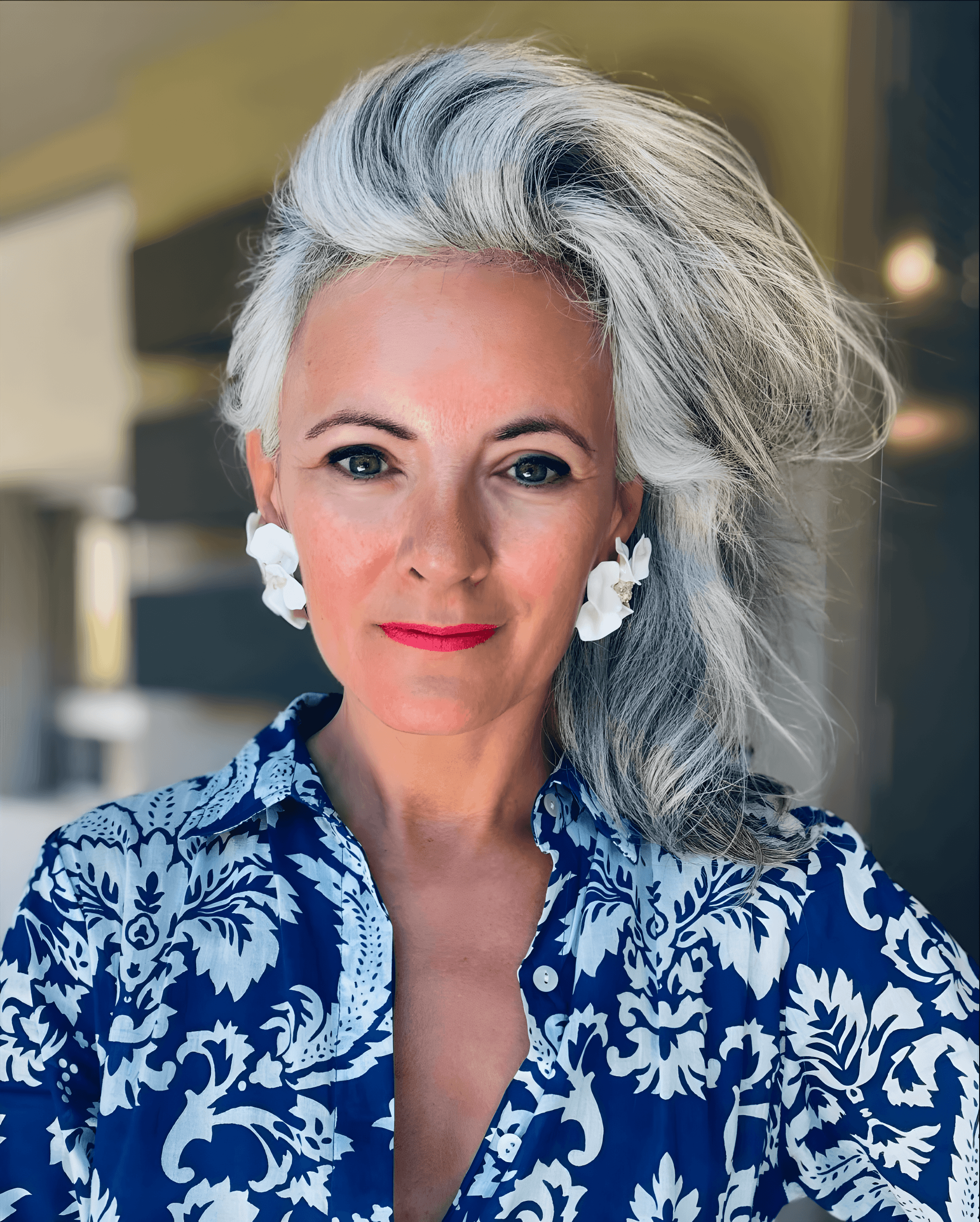 graceful grey hair elegance