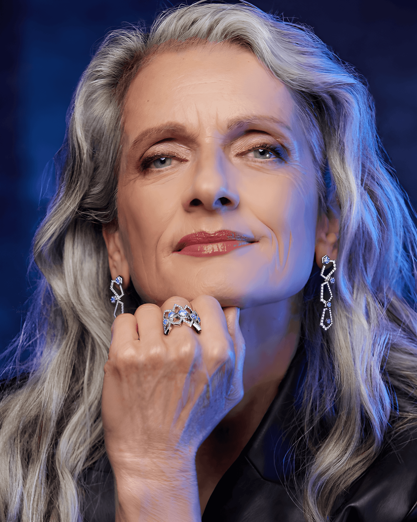 silver waves radiant elegance