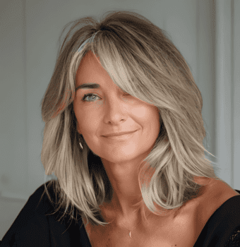 effortless layered bob style
