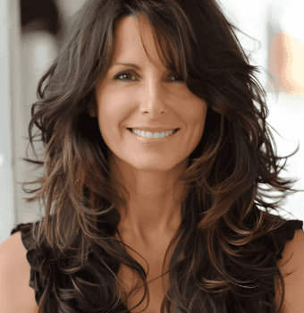 effortless layered hair elegance