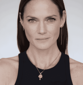 sleek middle part elegance