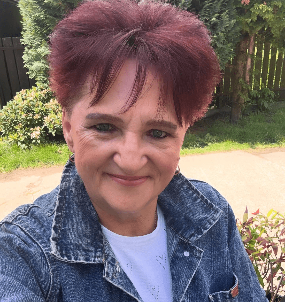 Burgundy Bold Pixie Style