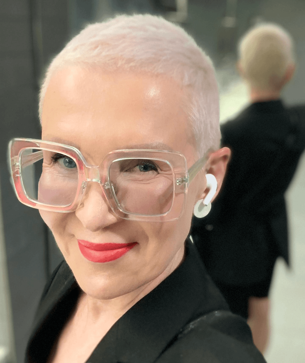 Icy Blonde Buzz Cut