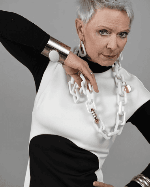 Silver Textured Pixie Elegance