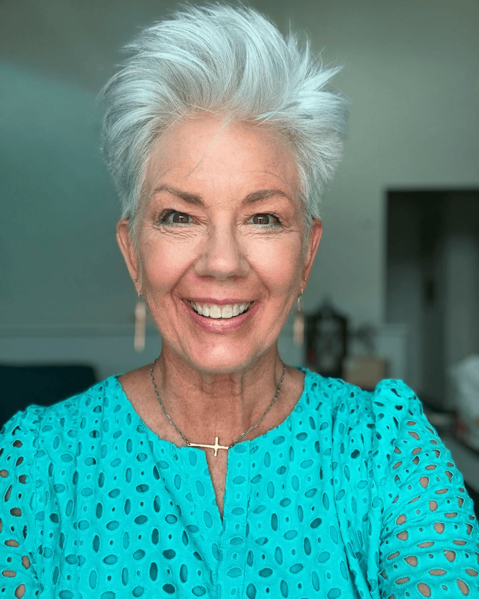 Bold Silver Pixie Style